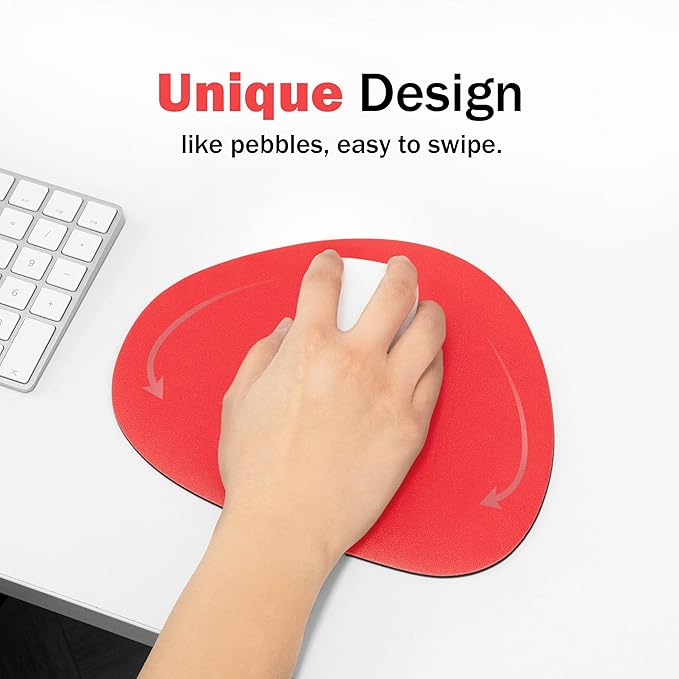 GREEDY FARMERS Mouse pad, Non-Slip Washable Waterproof Computer Mouse pad (Red Grapefruit Coral)