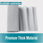 Drawer Shelf and Cabinet Liner, Thick Strong Grip, Non-Adhesive Liners Protect Kitchen Cabinets and Cupboard, Bathroom Drawers, Easy Install, Breathable Mat, 20 Inches x 20 Feet, Black