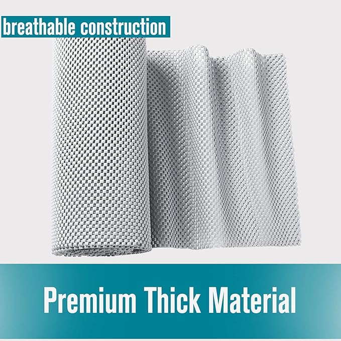 Shelf Drawer Liner Non-Adhesive Non Slip Durable for Drawers, Shelves, Cabinets, Storage, Kitchen