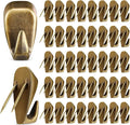LEIFIDE Cubicle Hooks Fabric Panel Wall Hooks Cubicle Clips Picture Hangers for 40 Lbs Office Home Kitchen Room Board Hanging Supplies(Bronze,40 Pieces)