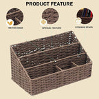 Boershun Mail Organizer Countertop, Mail Organizer, Mail Sorters, Magazine File Holder, Desk Organizer and Accessories, Dark Brown