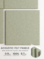Bumusty Large Cork Board 36"x24" Alternative - 6 Pack Felt Wall Tiles with 40 Safe Removable Adhesive Tabs, 30 Pushpins, Cork Boards for Walls Pin Board Bulletin Board Office Decor (Sage)