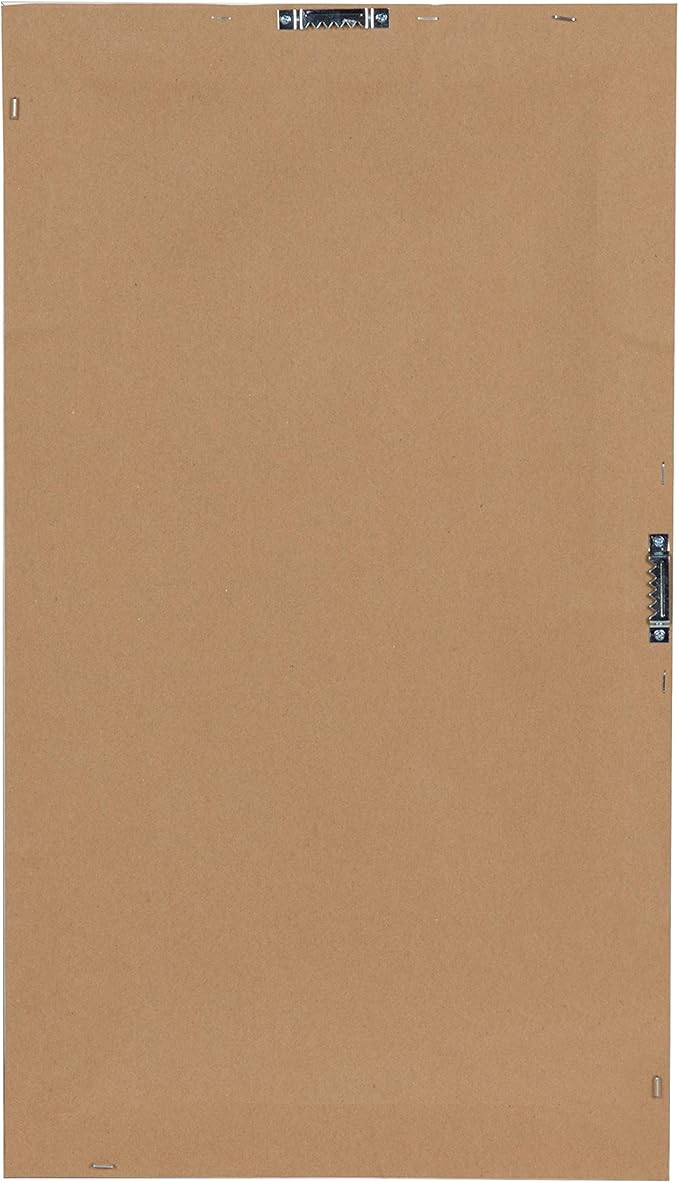 DesignOvation Beatrice Framed Magnetic Chalkboard, 13x23, Rustic Brown