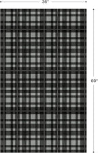GENIMO Checkered Rug 3x5 Ft Black and White Fine Plaid Outdoor Rug Buffalo Plaid Rugs Mat Fall Doormats Washable Rug for Front Porch Decor Indoor Entrance Patio Balcony Entryway