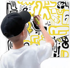 BIGTHUMB 3 Pcs Yellow Jumbo Permanent Markers: 15mm Wide Tip Thick Acrylic Paint Pen Large Calligraphy Marker for Rock Painting, Poster, Sign, Canvas, Glass, Wood, Ceramic