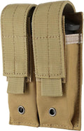 Tactical Single/Double Pistol Mag Pouch Outdoor Molle Open-Top Magazine Pouch for Glock M1911 92F