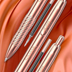 Sharpie S-Gel, Gel Pen, Copper Metal Body, Medium Point (0.7mm), Black Ink, Includes 2 Pens and 2 Additional Ink Refills