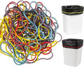 100Pack Trash Can Rubber Bands,5 Colors Large Rubber Bands,Heavy Duty,Reusable Elastic Bands for 13-30 Gallon Bins for Office Supplies File Folders Box Books,Bundle Rugs, BBQ Covers