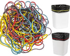 100Pack Trash Can Rubber Bands,5 Colors Large Rubber Bands,Heavy Duty,Reusable Elastic Bands for 13-30 Gallon Bins for Office Supplies File Folders Box Books,Bundle Rugs, BBQ Covers