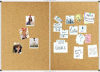 XBoard Large Cork Bulletin Board 60 x 48 Inch, Push Pin Corkboard with Aluminum Frame, 5' x 4' Message Notice Board for School, Home & Office Wall Display and Organization