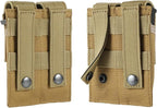 Tactical Single/Double Pistol Mag Pouch Outdoor Molle Open-Top Magazine Pouch for Glock M1911 92F