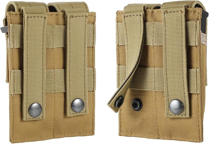 Tactical Single/Double Pistol Mag Pouch Outdoor Molle Open-Top Magazine Pouch for Glock M1911 92F