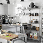 Regal Altair 18" Deep x 24" Wide x 74" Height Wire Shelving Kit | 5-Tier | NSF Commercial Storage Rack Unit