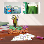 Name Tags for Classroom Cubbies, 30 Colorful Name Plates for Desks, Back to School Self Adhesive Name Tags Sticker for Teachers Elementary - A11