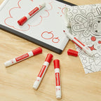 Amazon Basics Low-Odor Dry Erase Whiteboard Markers, Fine Tip, Red, 36 Count