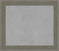 Amanti Art Grey Framed Magnetic Board 25x29 Medium Vision Board for use with Magnets, 100% Metal Sheet to Display Items as Office Decor or for Home Organization in mudroom, Kitchen or Kids Room