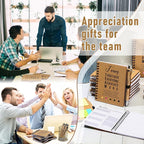 Moinchore 10 Sets Employee Appreciation Gift Inspirational Spiral Notebook with Bamboo Pen Sticky Note Thank You Valentines Day Gift for Coworker Office Staff Team Nurse Teacher (Team Together)