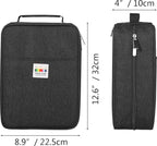 JAKAGO 274 Slots Colored Pencil Case Large Capacity Pen Holder for Artist Painter Zipper Organizer Bag for Marker Highlighter Storage Case for Office Sketch Travel Supplies(Black)