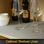iwtmm Drawer Shelf and Cabinet Liners Non-Adhesive Extra Strong Grip - Keep Items in Place for Kitchen, Bathroom, Office & Wardrobe, Heavy Duty Anti-Slip Liners for Cabinets, Cupboards, Drawers