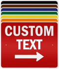 Custom Arrow,Custom Directional Sign, Right Arrow, 24x30 Inches, 3M EGP Reflective, Rust Free .080 Aluminum, Fade Resistant, Made in USA by My Sign Center