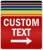 Custom Arrow,Custom Directional Sign, Right Arrow, 24x30 Inches, 3M EGP Reflective, Rust Free .080 Aluminum, Fade Resistant, Made in USA by My Sign Center