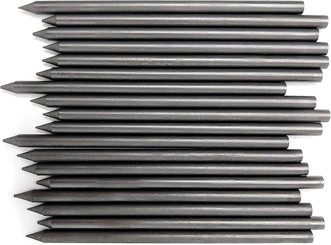 June Gold 18 Pieces, 5.6 mm 4B Lead Refills, 120 mm Length, Extreme Bold Thickness, Break Resistant Lead/Graphite