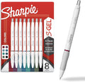 Sharpie S-Gel Pens Fashion Barrel Gel Pens Pearl White Body Medium (0.7mm) Point Bold Ink Colors 8 Count