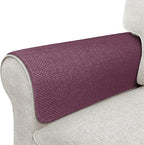 Couch Arm Covers, Waterproof Armrest Cover for Sofa, Armchair, Loveseat, Non-Slip Recliner Arm Cover, Sofa Arm Covers, Headrest Covers, Arm Chair Covers Set of 2 (Burgundy, 24"×20")