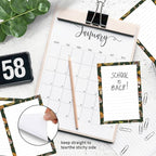 SXboxing Sticky Notes 4X6 Inches, 2 Pack Large Cute Self-Stick Pads, Bright Funny Memo Pads Easy to Stick for Home, Office Brown Boho Mushrooms