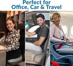 ComfiLife Premium Comfort Seat Cushion - Non-Slip Orthopedic 100% Memory Foam Coccyx Cushion for Tailbone Pain - Cushion for Office Chair Car Seat - Back Pain & Sciatica Relief (Gray)