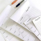 321Done Meal Planning Notepad - Made in USA - Large Letter Size (8.5x11) Weekly Menu Planner Tear-Off Simple Shopping List Meals Groceries Grocery List Memo Pad - Perforated Sunday Start