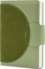 CAGIE Lined Journal for Women, 100GSM Leather Journals for Writing with Buckle Closure,A5 Hardcover Diary Journaling Notebooks for Business Work School Note Taking 5.9" x8.59 (Green)