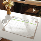 Desk Calendar 2026-2027 with Desk Mat – 22" x 17" Large Desk Pad Calendar Runs from January 2026 to June 2027, Floral Design Desktop Calendar with To-Do, Notes for Planning, Organizing, and Scheduling Your Life (Apricot)