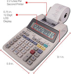 Sharp EL-1750V Two-Color Printing Calculator 2 Lines/Sec 3" Black/Red