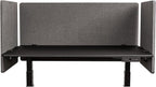 Stand Up Desk Store ReFocus Clamp-on Acoustic Desk Divider Privacy Panel That Reduces Noise and Visual Distractions (Ash Gray, 47.25" x 23.6", 23.6" x 23.6", & 23.6" x 23.6")