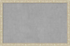 Amanti Art Silver Framed Magnetic Board 22x34 Large Vision Board for use with Magnets, 100% Metal Sheet to Display Items as Office Decor or for Home Organization in mudroom, Kitchen or Kids Room