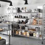 Regal Altair 21" Deep x 72" Wide x 64" Height Wire Shelving Kit | 5-Tier | NSF Commercial Storage Rack Unit