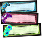 30 Name Tags for Classroom Cubbies, 3x9 in Video Game Name Plates for Desks, Classroom Must Haves for Teachers Elementary - A10