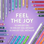 Paper Mate InkJoy Gel Pens Ultimate Pack,Retractable,Featuring Classic, Bright!, and Metallic Inks, Assorted, 30 Count - Perfect for Writing, Doodling, Bullet Journaling, Glitter, Sparkle, Writing Fun