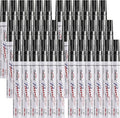 Overseas Black Paint Marker Pens - 36 Pack Oil-Based Permanent Markers Set, Quick Drying, Waterproof, Medium Tip Paint Pens Bulk for Wood, Metal, Rock, Ceramic, Plastic, Canvas, Glass, Rubber