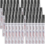 Overseas Black Paint Marker Pens - 36 Pack Oil-Based Permanent Markers Set, Quick Drying, Waterproof, Medium Tip Paint Pens Bulk for Wood, Metal, Rock, Ceramic, Plastic, Canvas, Glass, Rubber