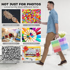 Find Scrapblooms 4×6 Photo Storage Box,Plastic photo keeper With 16 inner 4×6inch photo cases,Card Organzier Craft Storage box for pictures,stamps,seeds (Large Colorful)