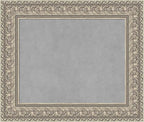Amanti Art Silver Framed Magnetic Board 23x27 Small Vision Board for use with Magnets, 100% Metal Sheet to Display Items as Office Decor or for Home Organization in mudroom, Kitchen or Kids Room