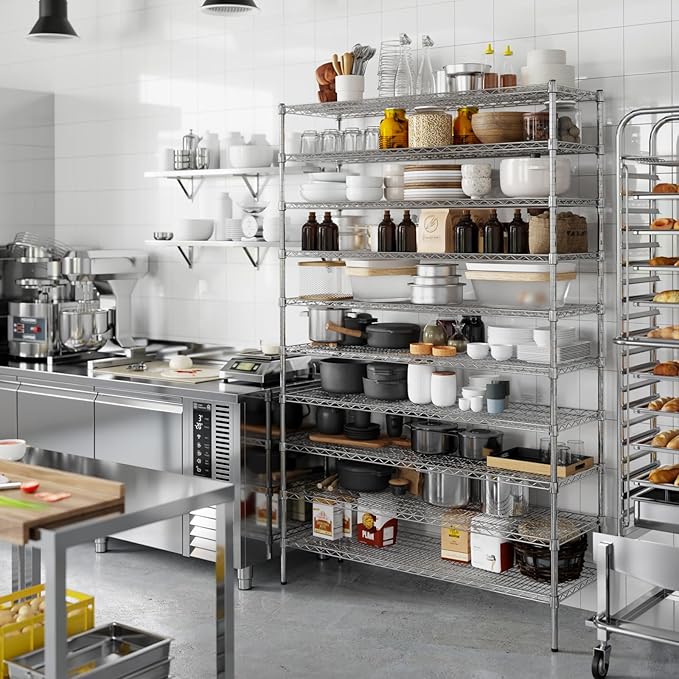 Regal Altair 18" Deep x 54" Wide x 86" Height Wire Shelving Kit | 10-Tier | NSF Commercial Storage Rack Unit