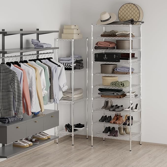 Regal Altair 21" Deep x 30" Wide x 86" Height Wire Shelving Kit | 10-Tier | NSF Commercial Storage Rack Unit