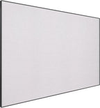 Lightomorrow Bulletin Board 30 x 20 inches, Lavender Gray Pin Board, Black Aluminum Framed Fabric Cork Board with 10 Push Pins