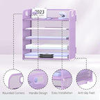 Supeasy 5 Trays Paper Organizer Letter Tray with Handle-Mesh Desk File Organizer, Paper Sorter Desk Organizer for Office, Home or School