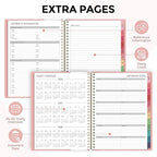2026 Planner, Weekly and Monthly Planner, January 2026 - December 2026, 8.5" x 11" Agenda Planner with Monthly Tabs, Goal Setting & Time Management Organizer for Women, Light Pink
