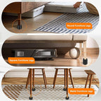 Furniture Risers Bed Risers Heavy Duty 1 inch, 2 inch, 3 inch, 4 inch Round Adjustable Bed Lifts Riser for Desk Legs Table Couch Sofa Chair Refrigerator Washing Machine (1+1+1 Inch, Black, 8 Pack )