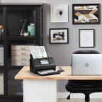 Epson Workforce ES-580W Wireless Color Duplex Desktop Document Scanner for PC and Mac with 100-sheet Auto Document Feeder (ADF) and Intuitive 4.3" Touchscreen. Full 1-Year Limited Warranty (Renewed)